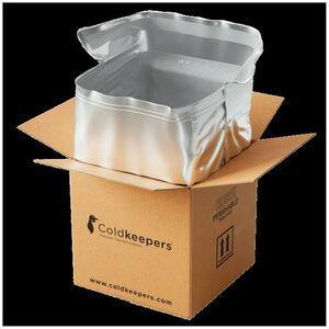 Coldkeepers Kold-To-Go Extreme 14 Cube Insulated Shipping Liner, 14" x 14"x 14"